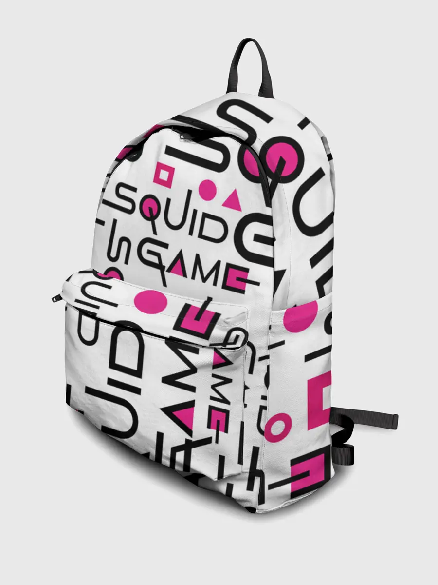 Рюкзак джинсовый / ИГРА В КАЛЬМАРА УЗОР И ПАТТЕРН ЛОГО