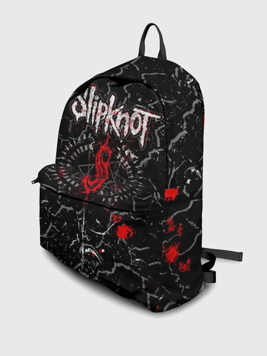 Рюкзак джинсовый / Slipknot Rock | Слипкнот Музыка Рок Гранж
