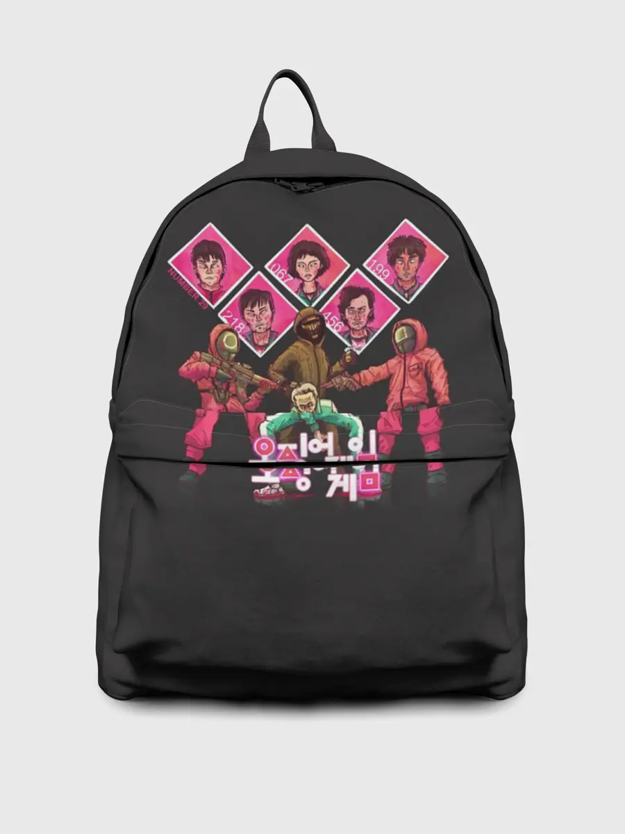 Рюкзак джинсовый / ИГРА В КАЛЬМАРА ИГРОКИ | SQUID GAME