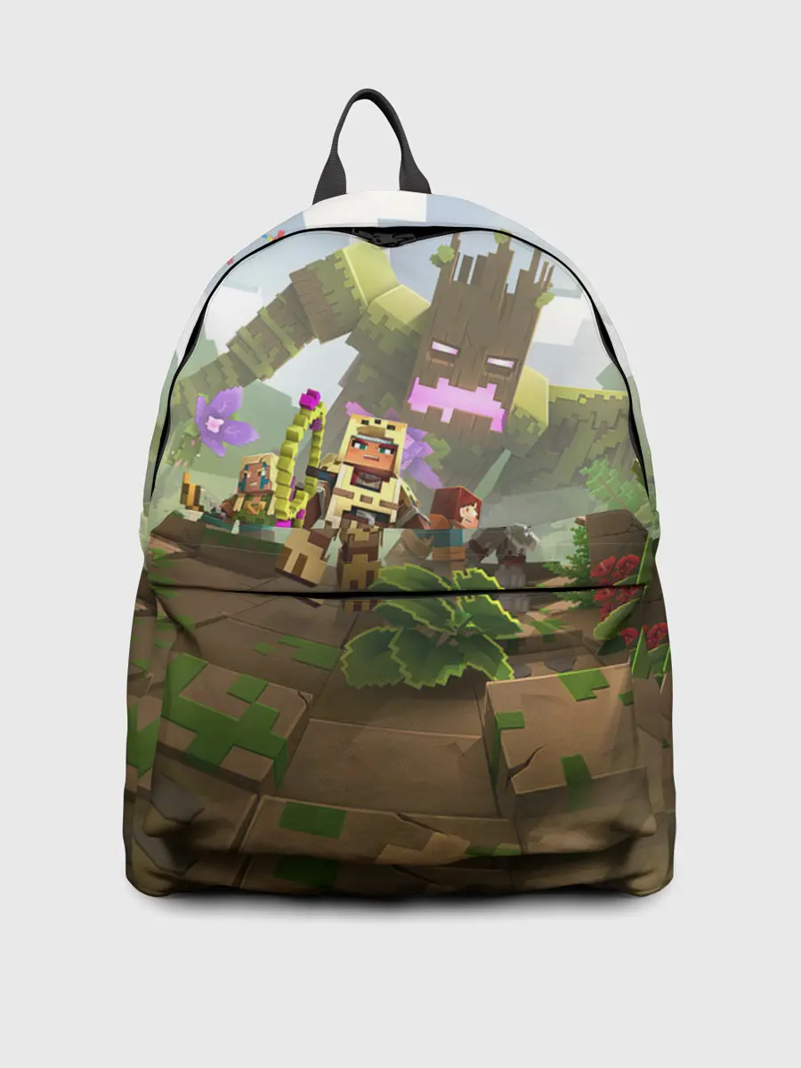 Рюкзак джинсовый / МАЙНКРАФТ ГЕРОИ ПРОТИВ ЗЛА