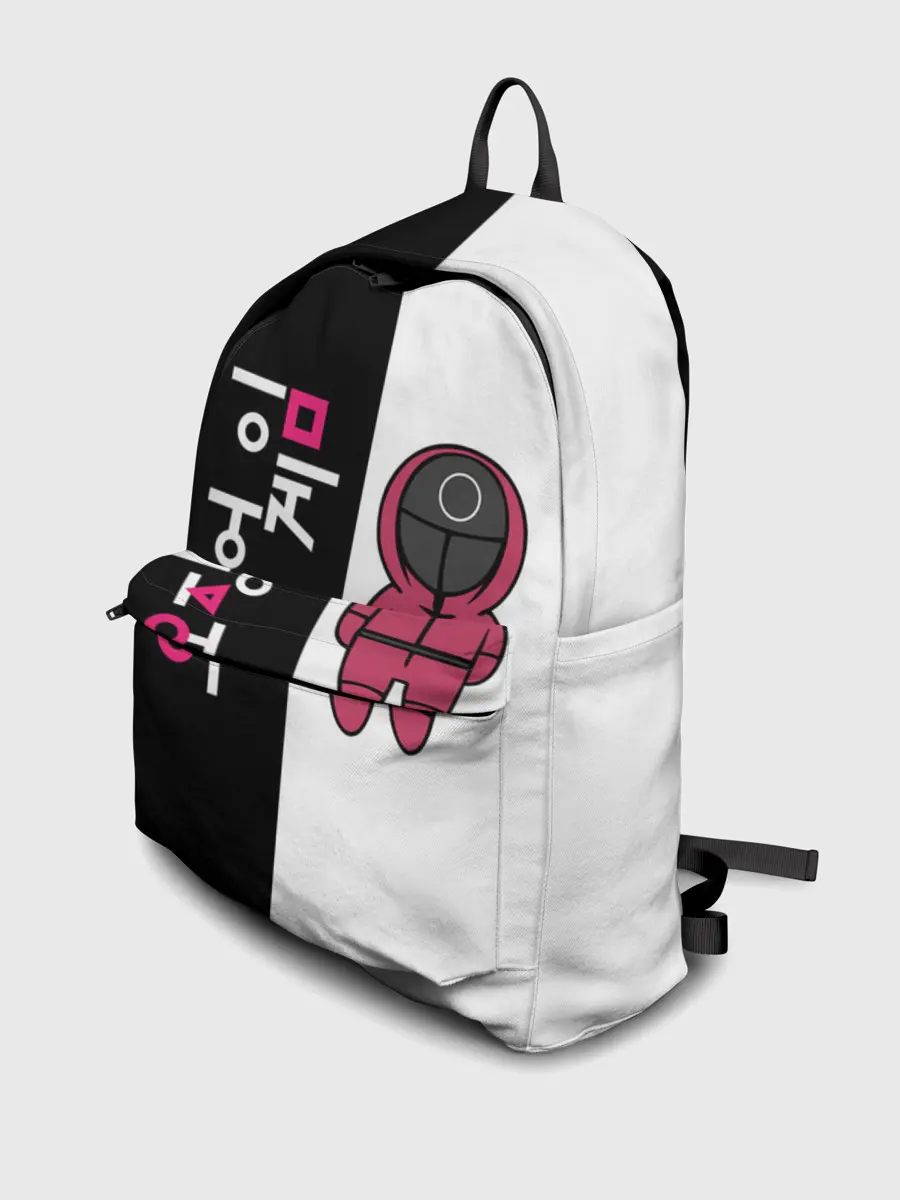 Рюкзак джинсовый / ЛОГОТИП И ОХРАНА | ИГРА В КАЛЬМАРА