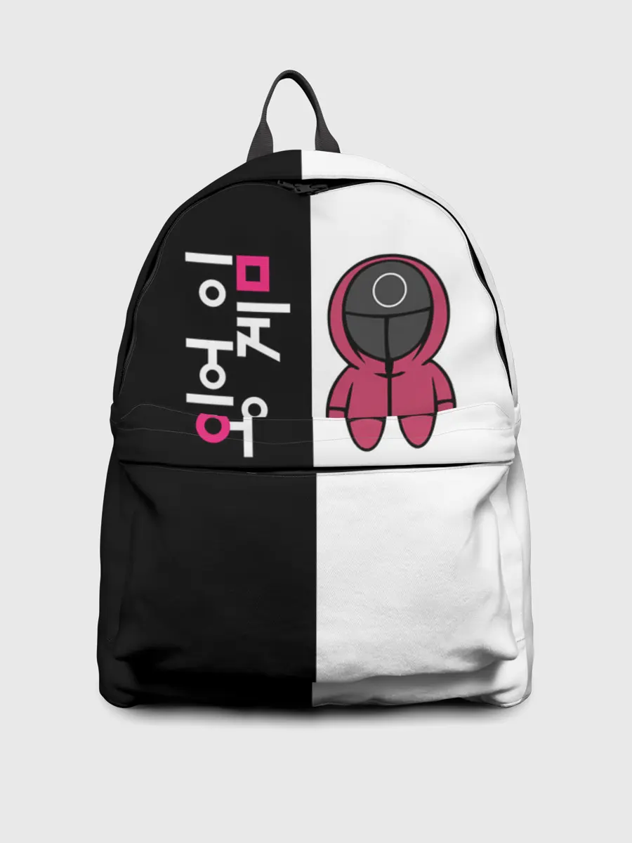 Рюкзак джинсовый / ЛОГОТИП И ОХРАНА | ИГРА В КАЛЬМАРА