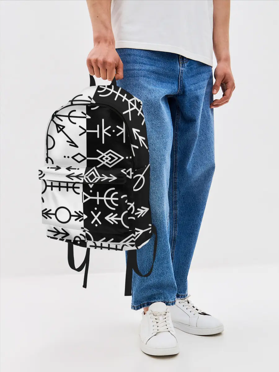 Рюкзак джинсовый / ДРЕВНИЕ СЛАВЯНСКИЕ РУНЫ