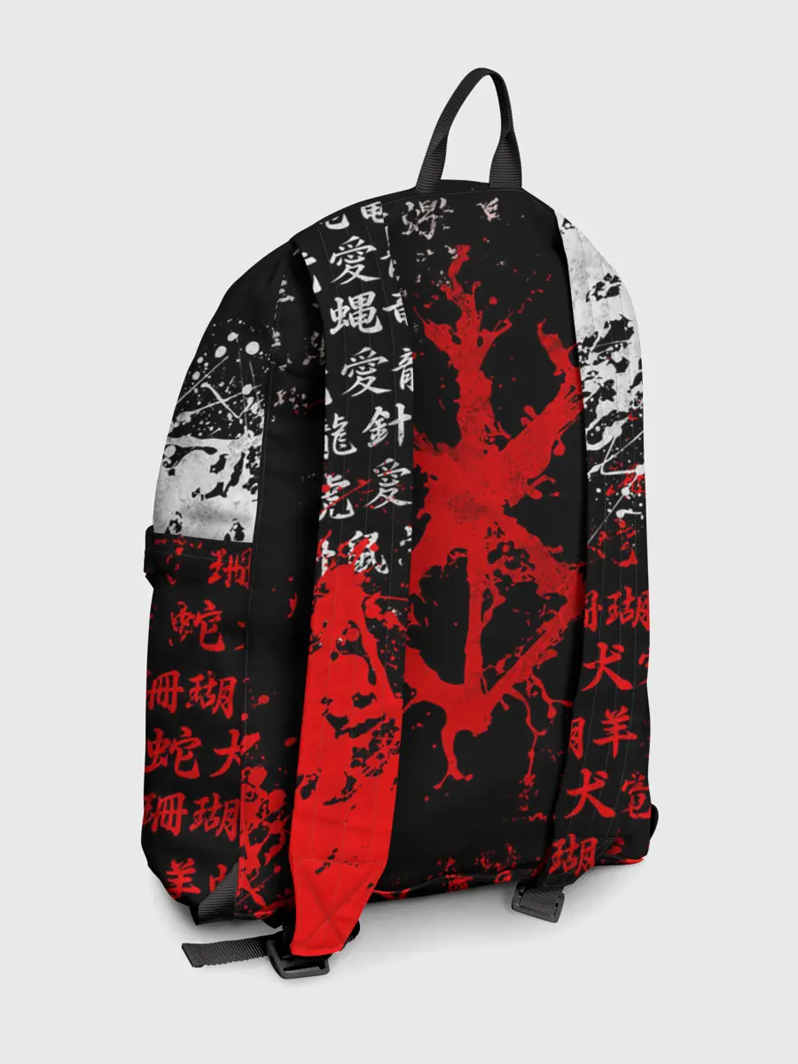 Рюкзак джинсовый / БЕРСЕРК НАД ЛУНОЙ, КЛЕЙМО, ПРОКЛЯТИЕ