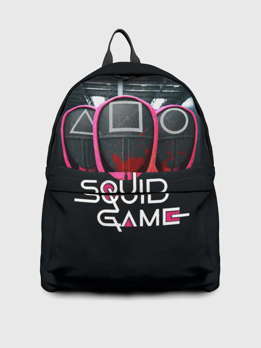 Рюкзак джинсовый / ИГРА В КАЛЬМАРА | МАСКИ В КРОВИ