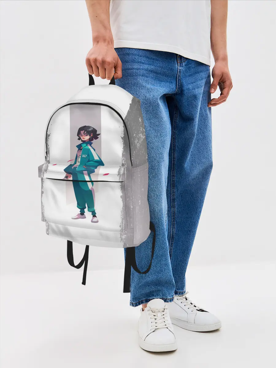 Рюкзак джинсовый / 067 | Кан Сэ Бёк
