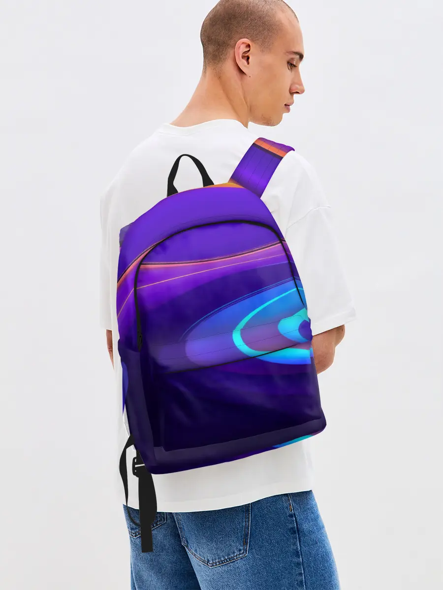 Рюкзак джинсовый / Аква принт