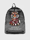 Рюкзак джинсовый / Keep calm and Merry Christmas