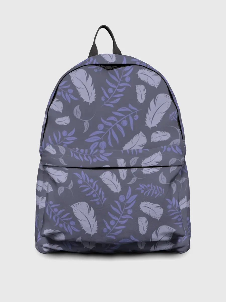 Рюкзак джинсовый / Зимняя абстракция