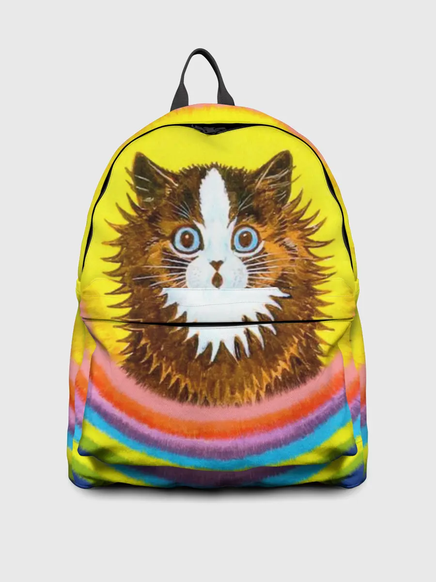 Рюкзак джинсовый / Радужный кот Луиса Уэйна