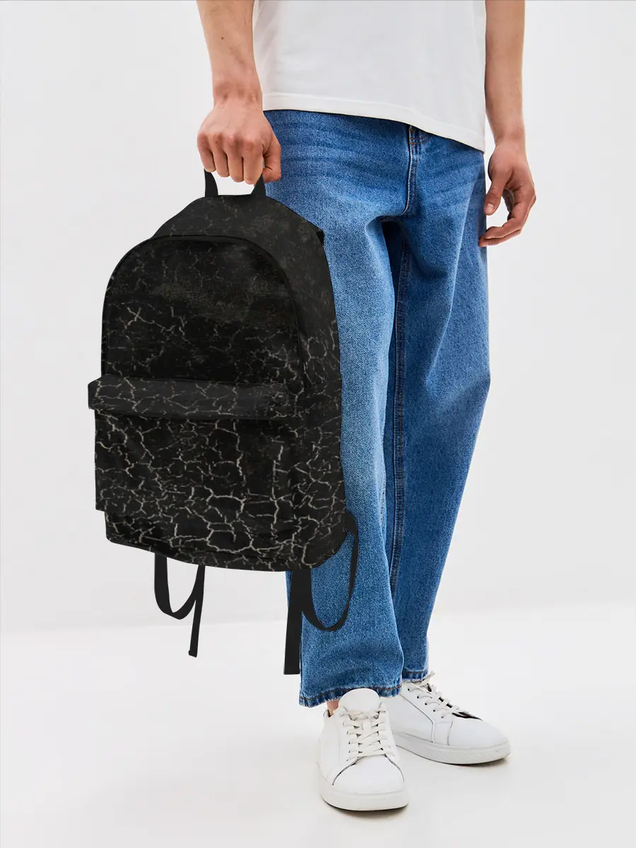 Рюкзак джинсовый / Квадрат Малевича как фон