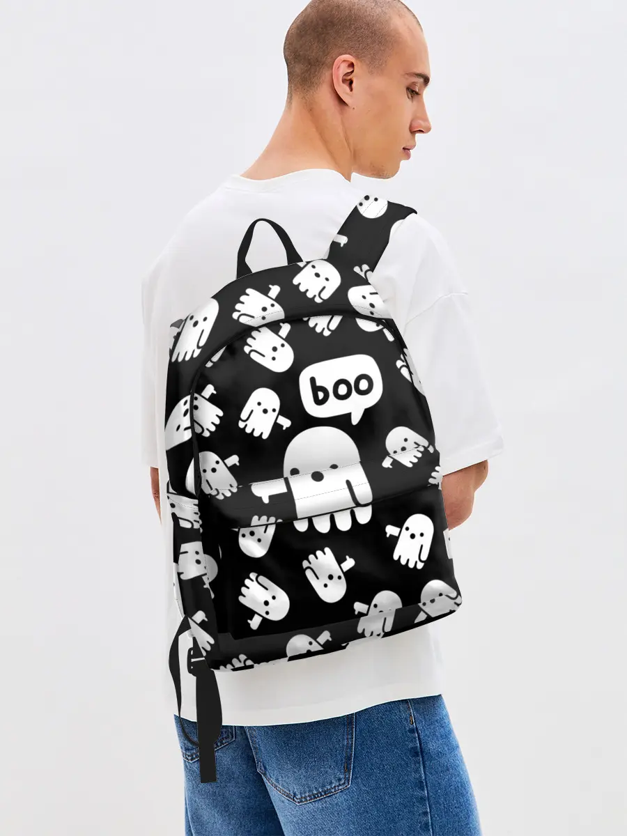 Рюкзак джинсовый / BOO! ПРИВЕДЕНИЕ ХЕЛЛОУИН