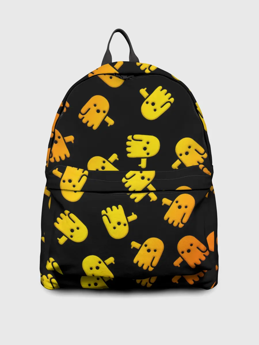 Рюкзак джинсовый / BOO! ПРИЗРАК, ПРИВЕДЕНИЕ ХЕЛЛОУИН ОРАНЖЕВЫЙ