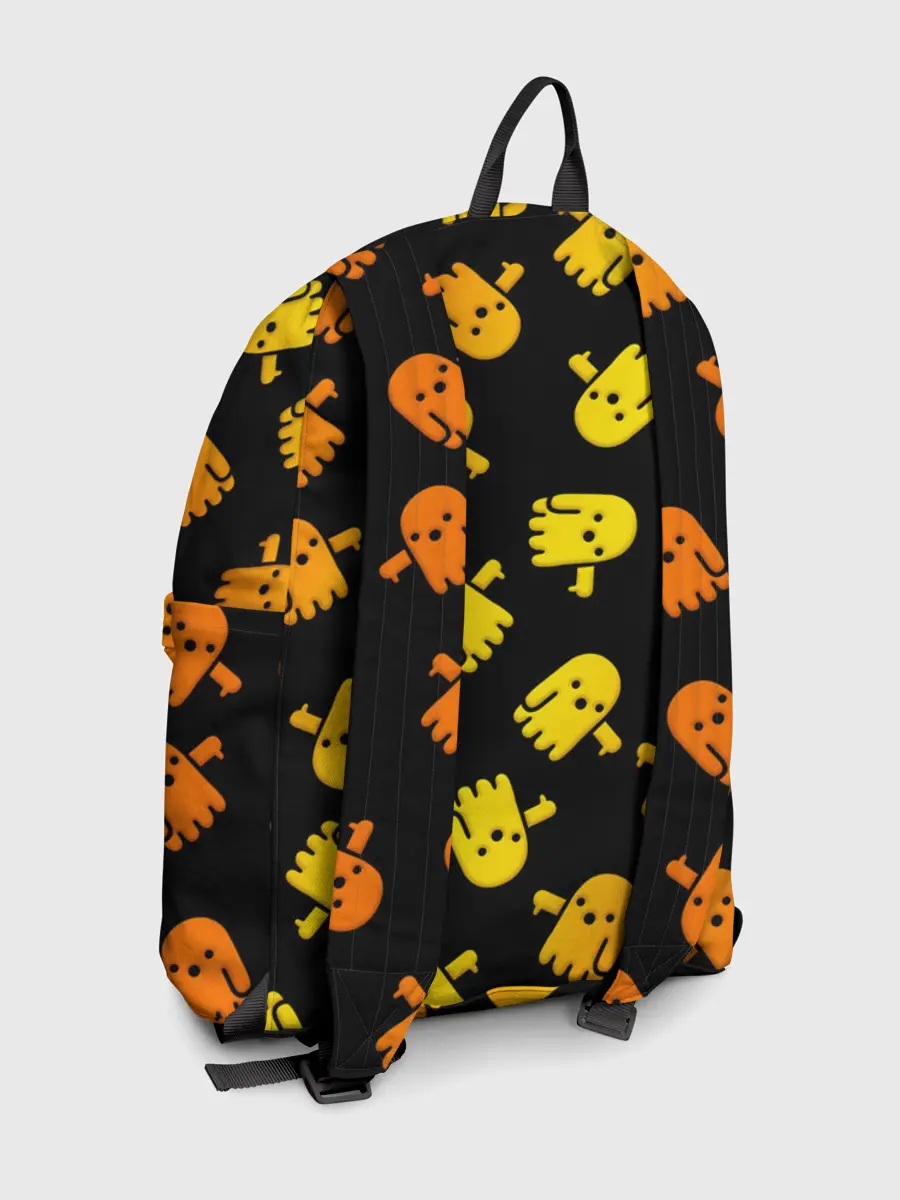 Рюкзак джинсовый / BOO! ПРИЗРАК, ПРИВЕДЕНИЕ ХЕЛЛОУИН ОРАНЖЕВЫЙ