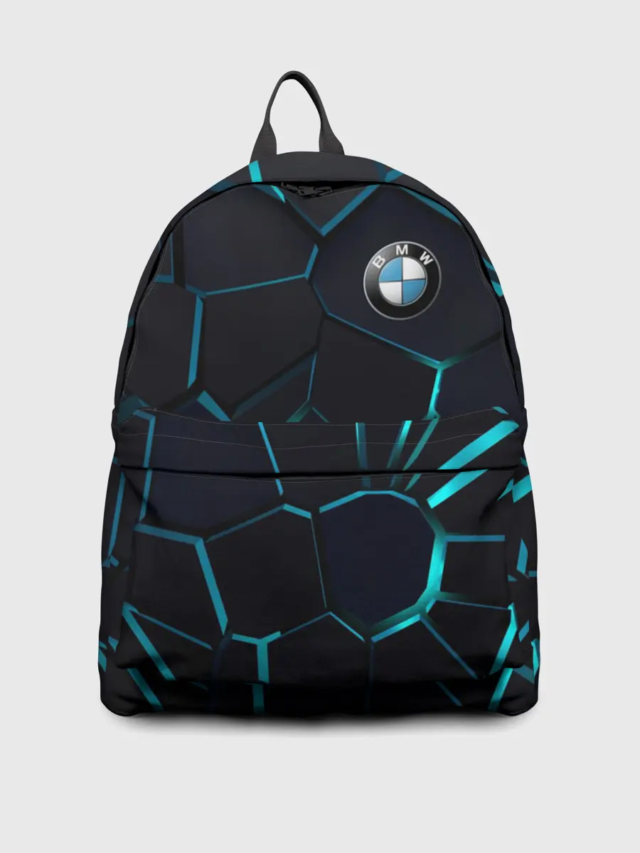 Рюкзак джинсовый / BMW | 3D плиты с подсветкой