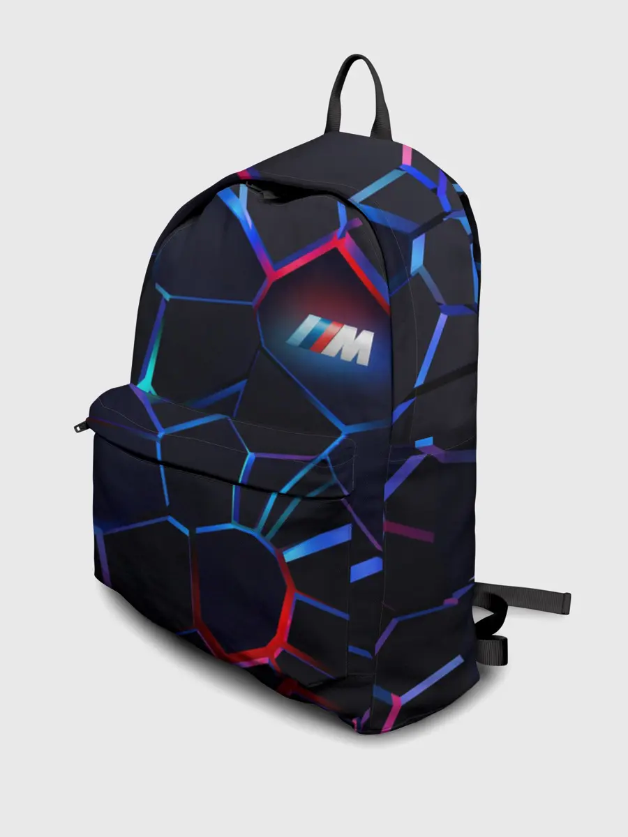 Рюкзак джинсовый / BMW SPORT | 3D плиты