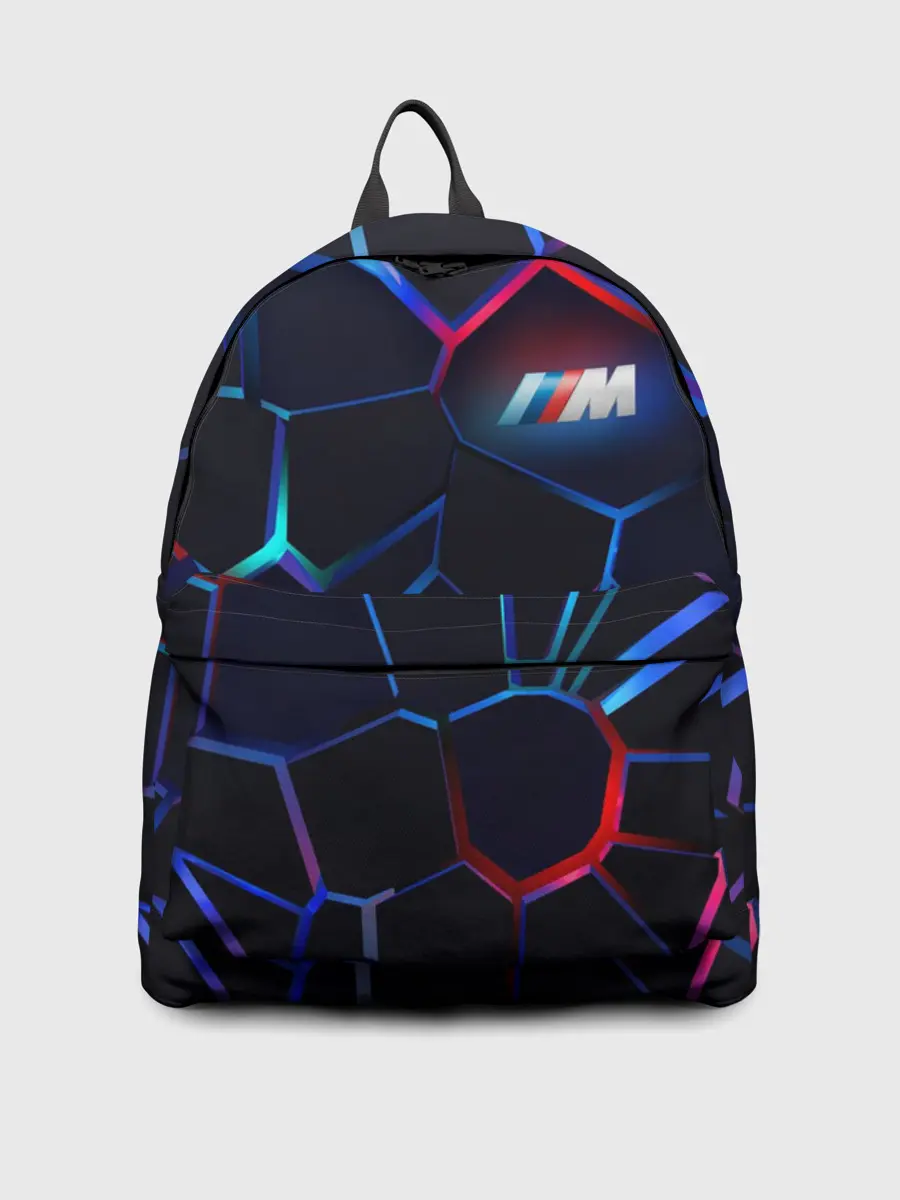 Рюкзак джинсовый / BMW SPORT | 3D плиты