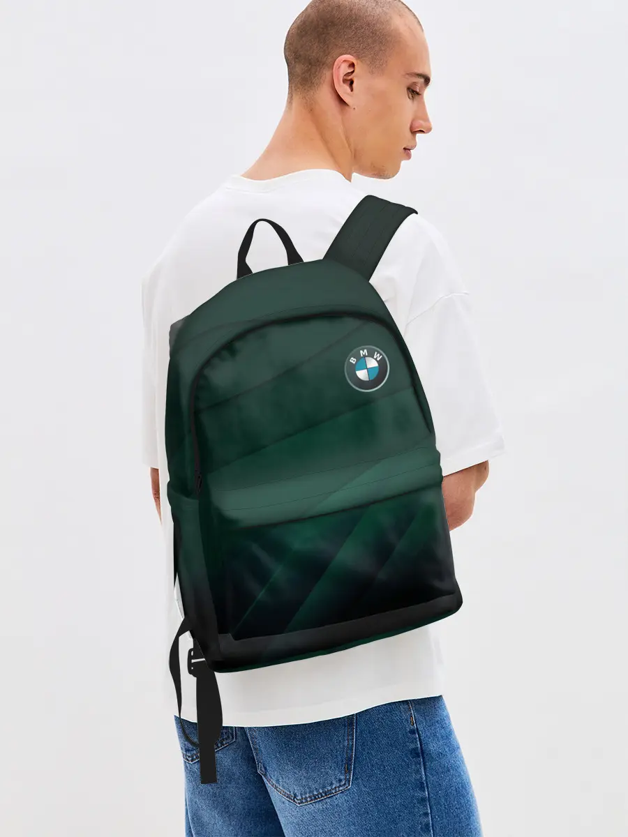 Рюкзак джинсовый / GREEN BMW