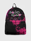Рюкзак джинсовый / Squid Game брызги красок стража.
