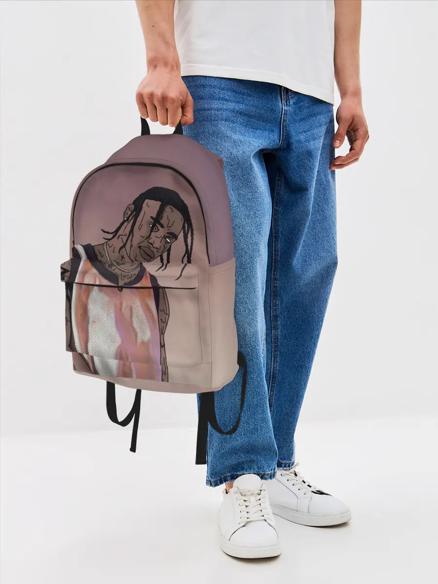 Рюкзак джинсовый / Потёкший Тревис