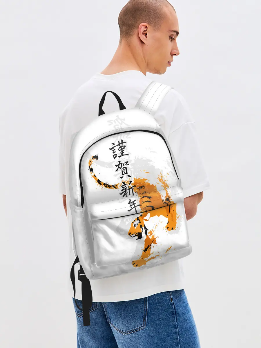 Рюкзак джинсовый / Китайский тигр