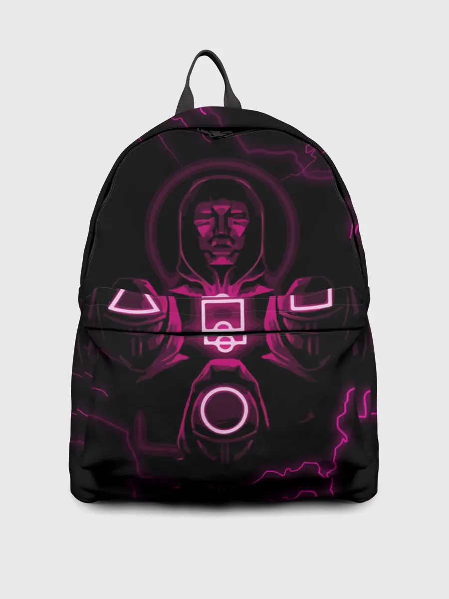 Рюкзак джинсовый / Игра в кальмара смотрящий тут как тут