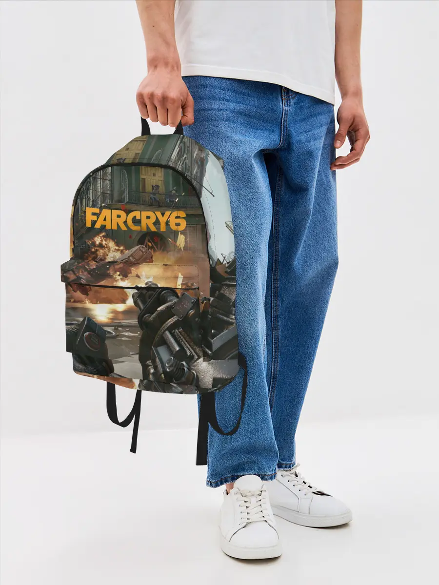 Рюкзак джинсовый / Far Cry 6 gameplay art