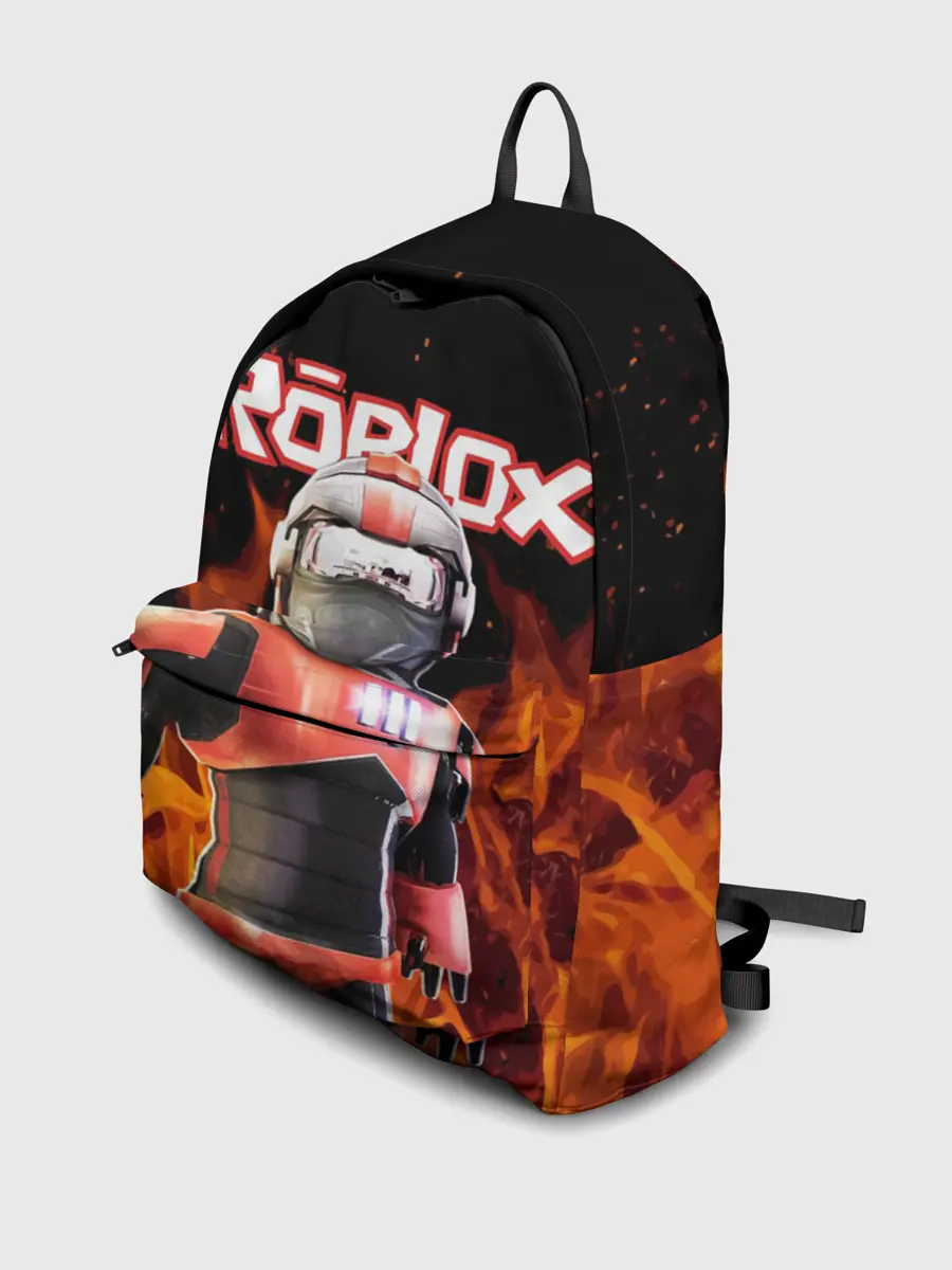 Рюкзак джинсовый / ROBLOX FIRE | РОБЛОКС ОГОНЬ | ПОЖАРНЫЙ