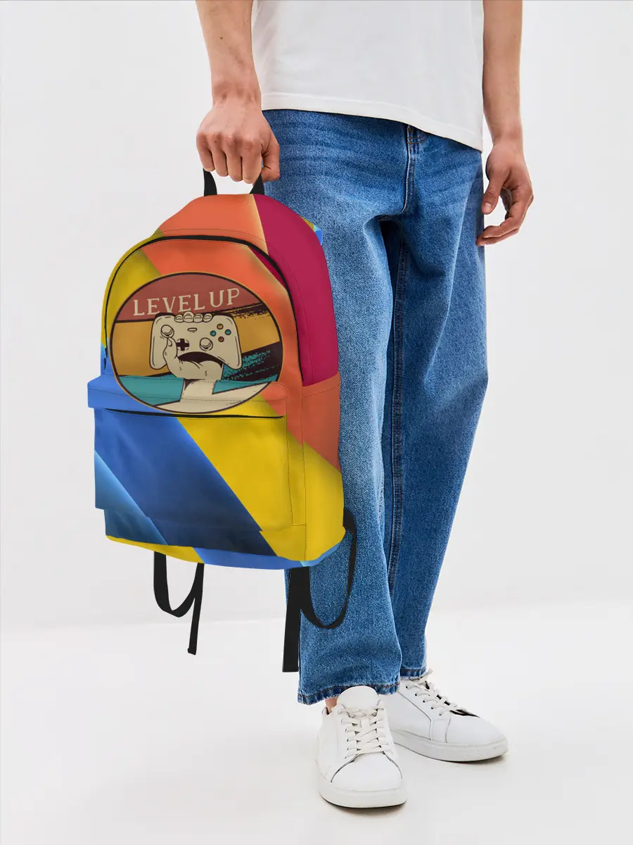 Рюкзак джинсовый / Джойстик | Level Up