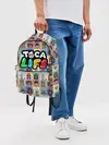 Рюкзак джинсовый / Toca Boca characters | Тока бока персонажи