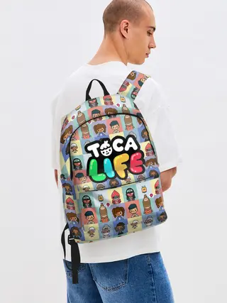 Рюкзак джинсовый / Toca Boca characters | Тока бока персонажи