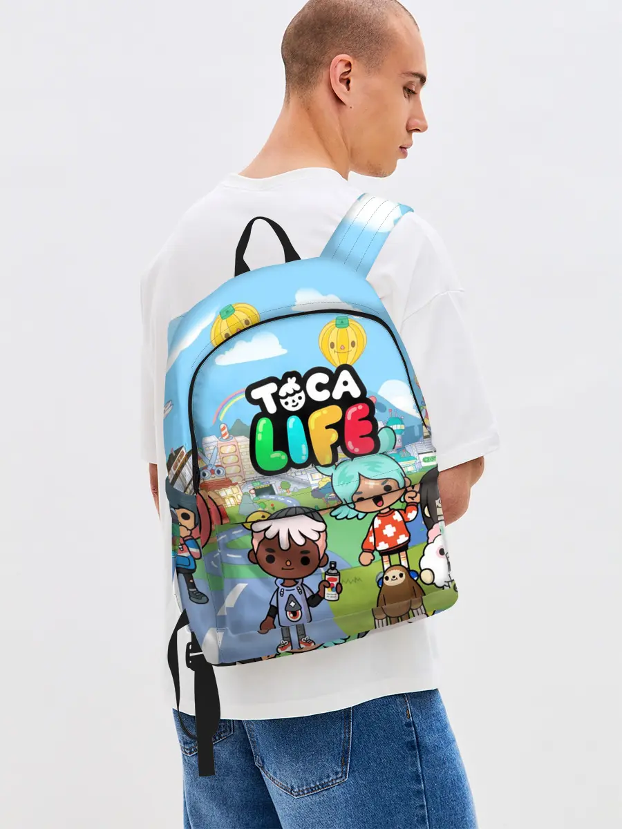 Рюкзак джинсовый / Toca Boca | Тока бока Рита, Зик, Нари, Леон