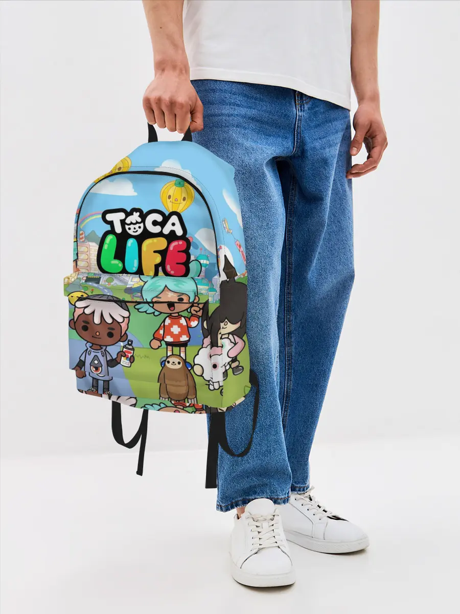 Рюкзак джинсовый / Toca Boca | Тока бока Рита, Зик, Нари, Леон