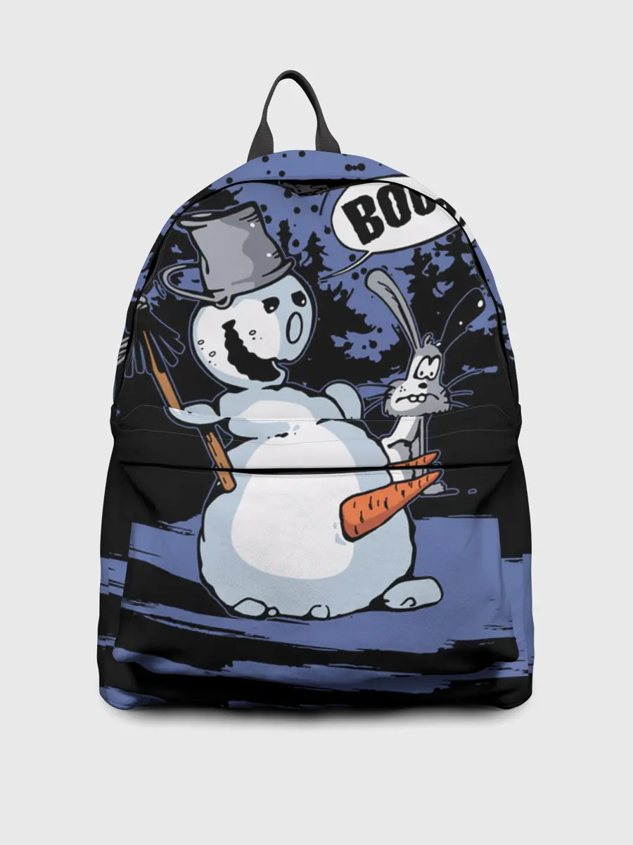 Рюкзак джинсовый / Снеговик на Хэллоуин