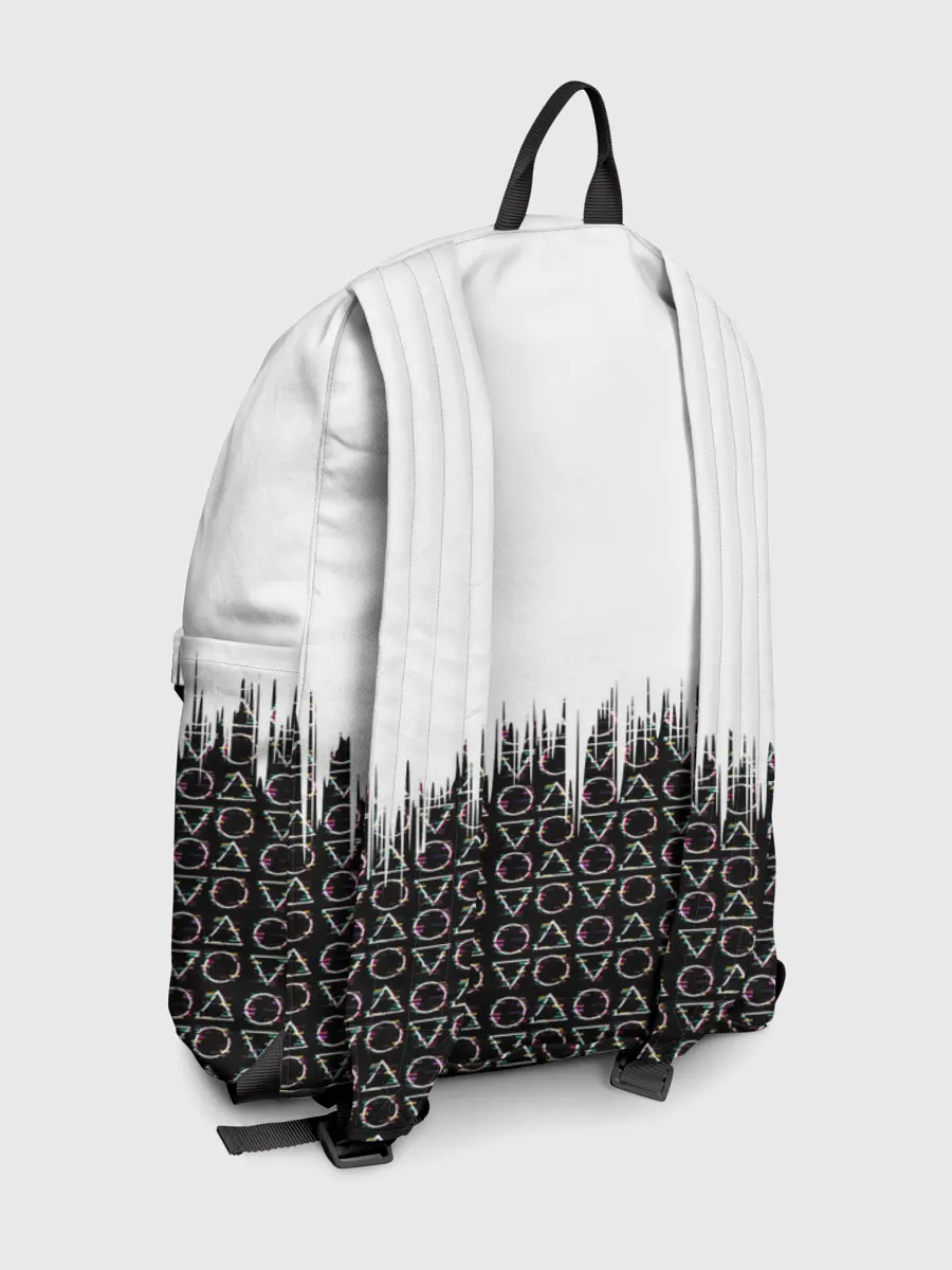 Рюкзак джинсовый / Игра в кальмара фигуры,