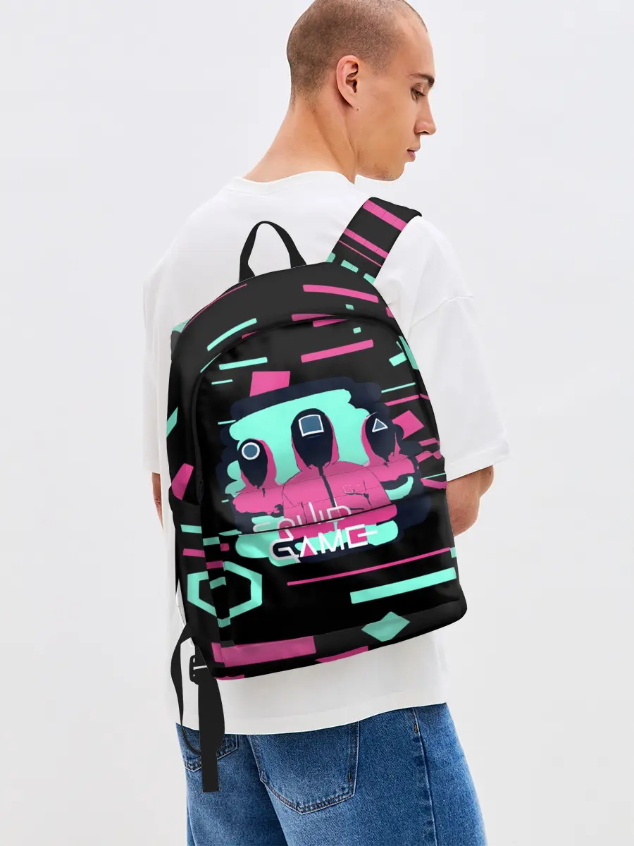 Рюкзак джинсовый / Игра в кальмара |