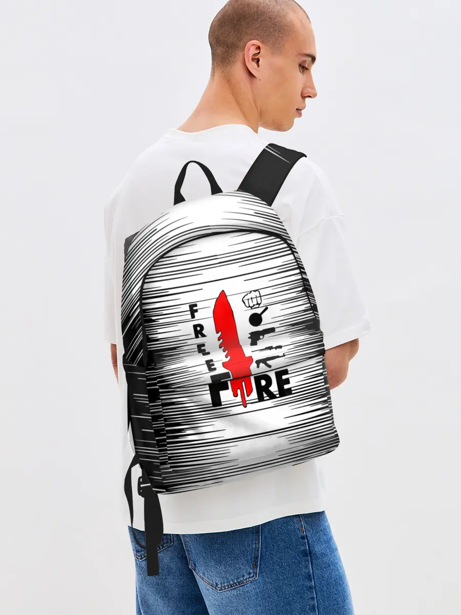 Рюкзак джинсовый / Free Fire Фри Фаер,