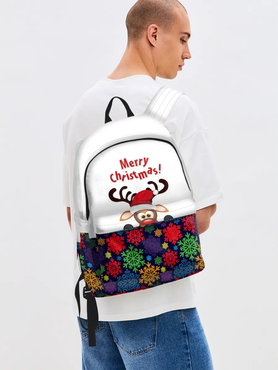 Рюкзак джинсовый / Merry Christmas