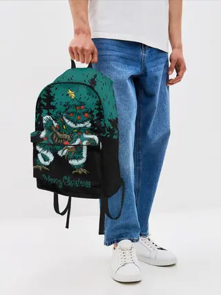 Рюкзак джинсовый / Бесячья ёлка