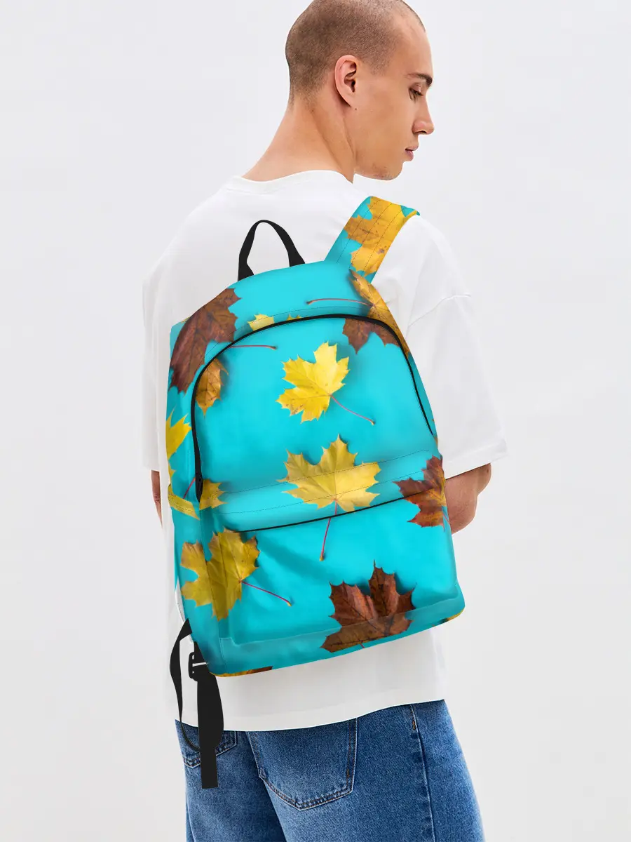 Рюкзак джинсовый / Кленовый листочек