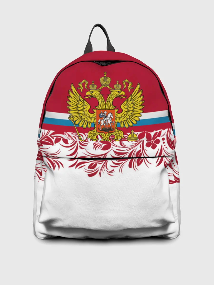 Рюкзак джинсовый / Российский герб