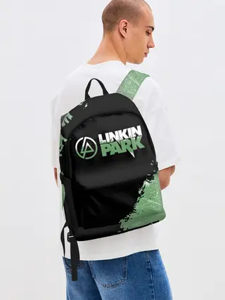 Рюкзак джинсовый / Линкин Парк в стиле Гранж | Linkin Park