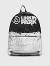 Рюкзак джинсовый / Линкин Парк Лого Рок ЧБ | Linkin Park Rock