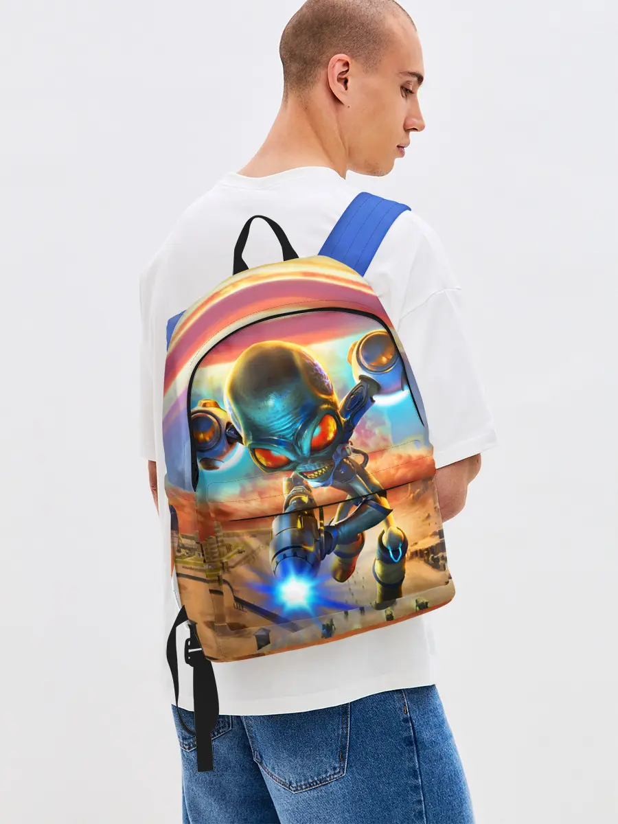 Рюкзак джинсовый / Destroy all Aliens