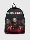 Рюкзак джинсовый / Бумажный дом, La Casa de Papel