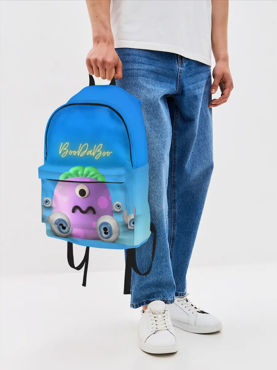 Рюкзак джинсовый / Монстр буДАбу