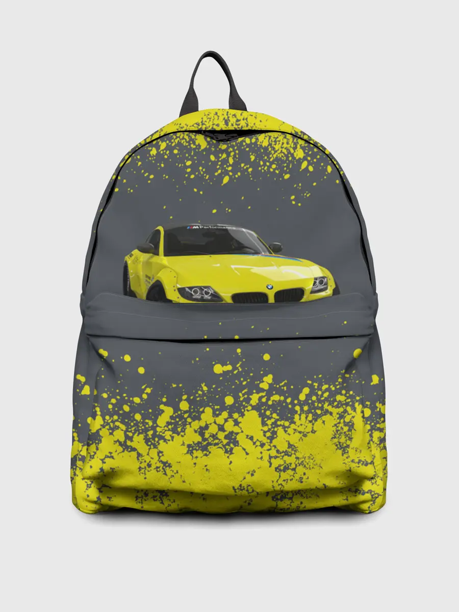 Рюкзак джинсовый / БМВ | ЖЕЛТЫЙ ПЕРФОРМАНС