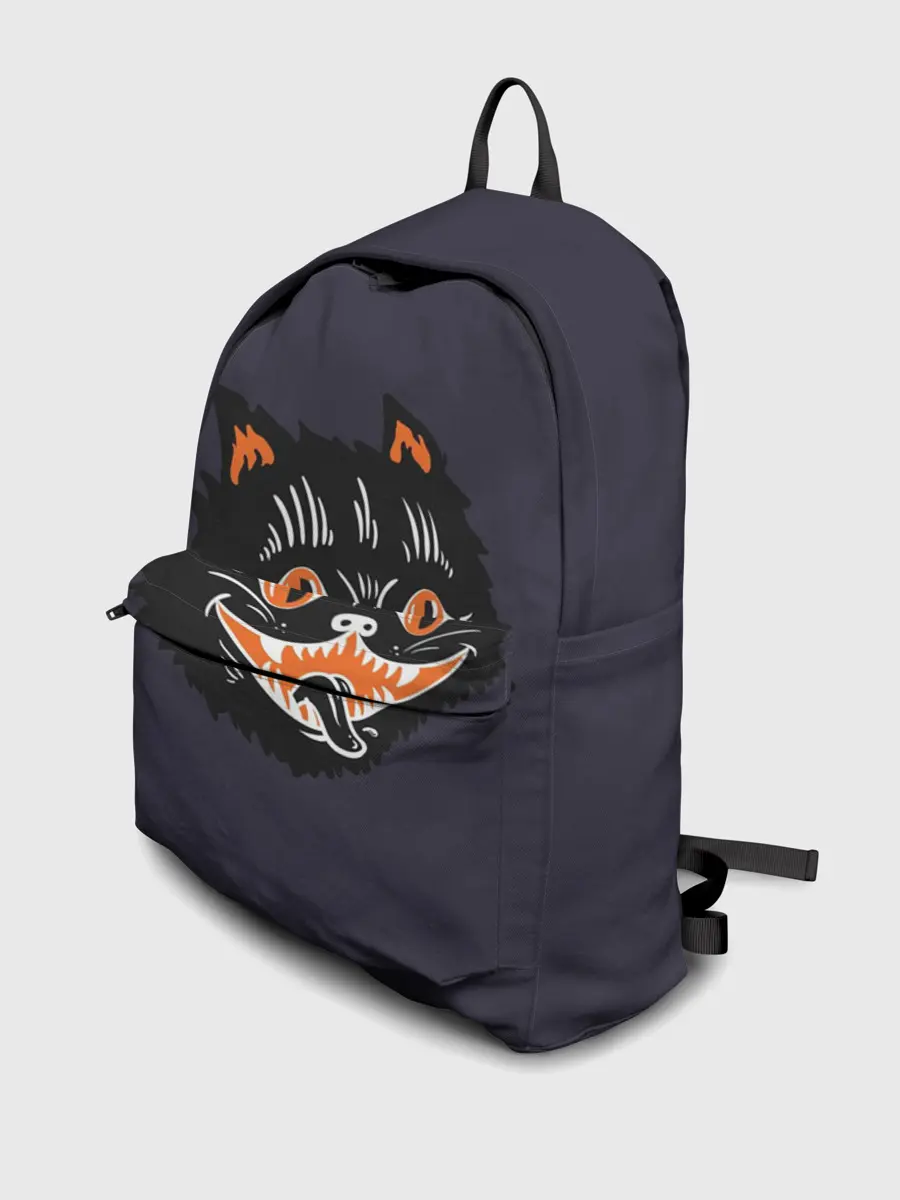 Рюкзак джинсовый / Одержимый кот