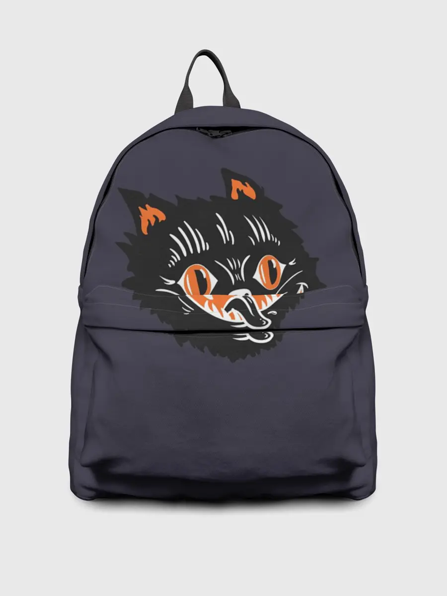 Рюкзак джинсовый / Одержимый кот