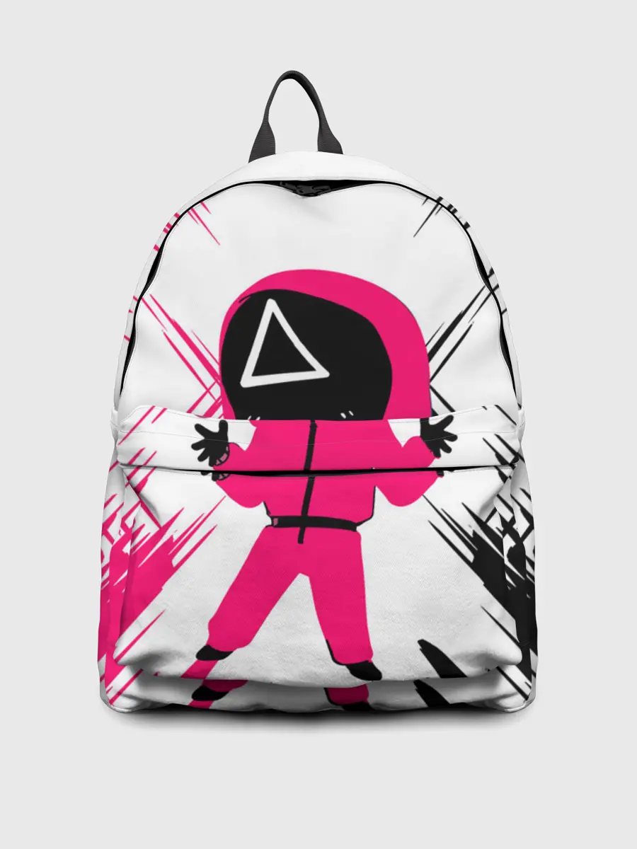 Рюкзак джинсовый / SQUID GAME | ИГРА В КАЛЬМАРА | треугольник.